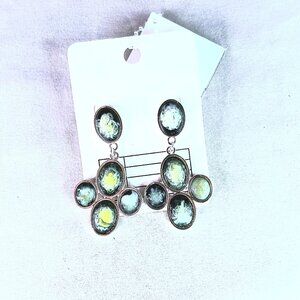 New Oval Marble Earrings